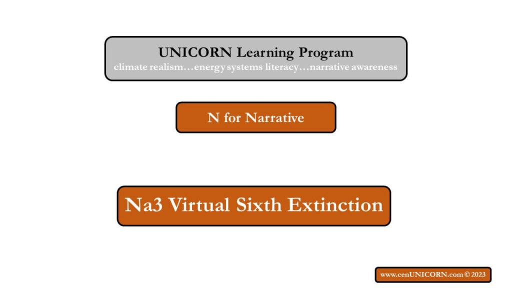 Virtual Sixth Extinction